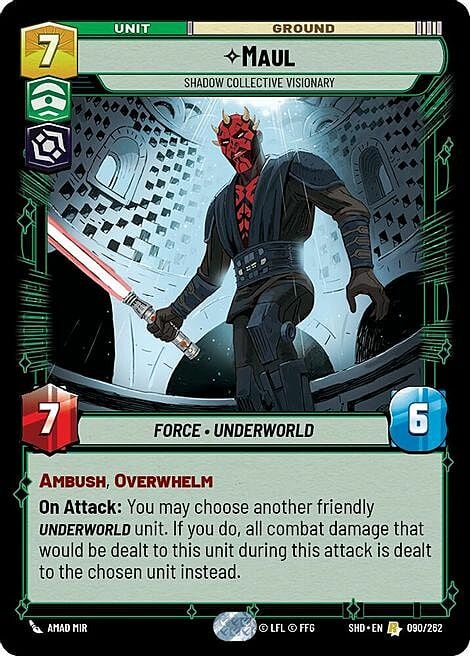 Maul - Shadow Collective Visionary Card Front