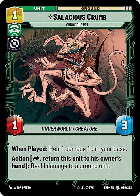 Salacious Crumb - Obnoxious Pet Card Front