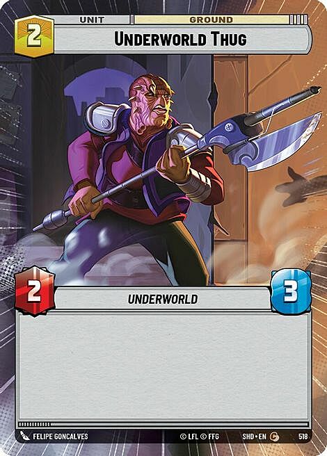 Underworld Thug Card Front