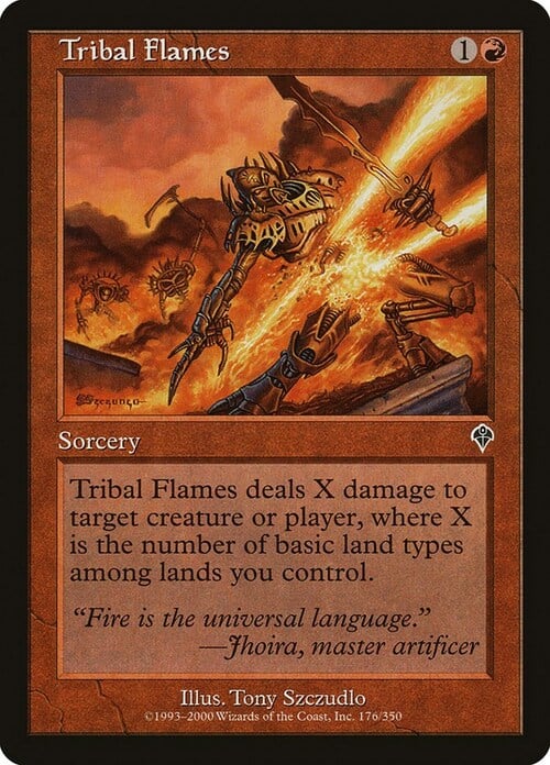 Tribal Flames Card Front