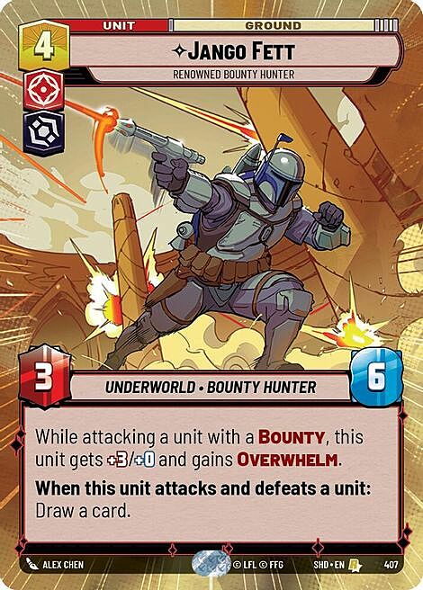 Jango Fett - Renowned Bounty Hunter Card Front