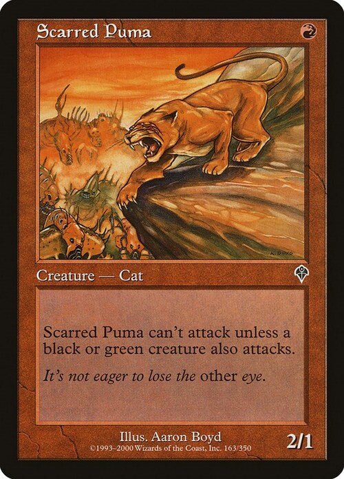 Scarred Puma Card Front