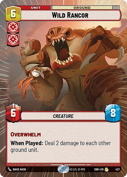 Wild Rancor Card Front