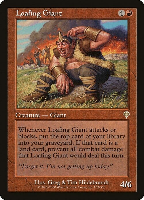 Loafing Giant Card Front