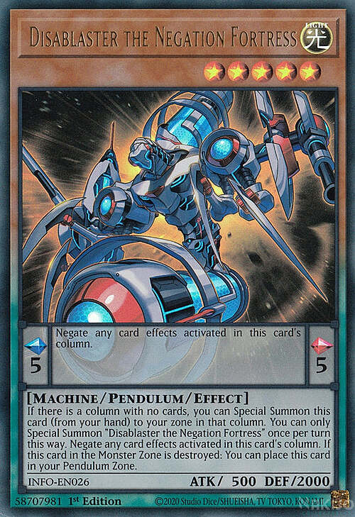 Disablaster the Negation Fortress Card Front