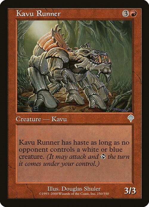 Kavu Runner Card Front
