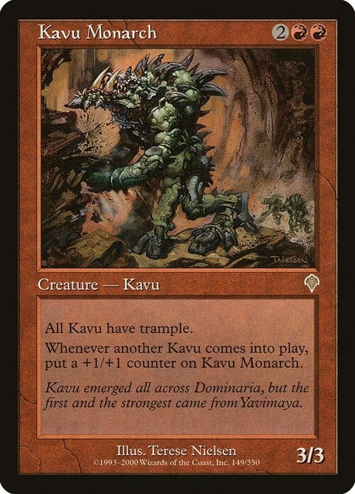 Kavu Monarch Card Front