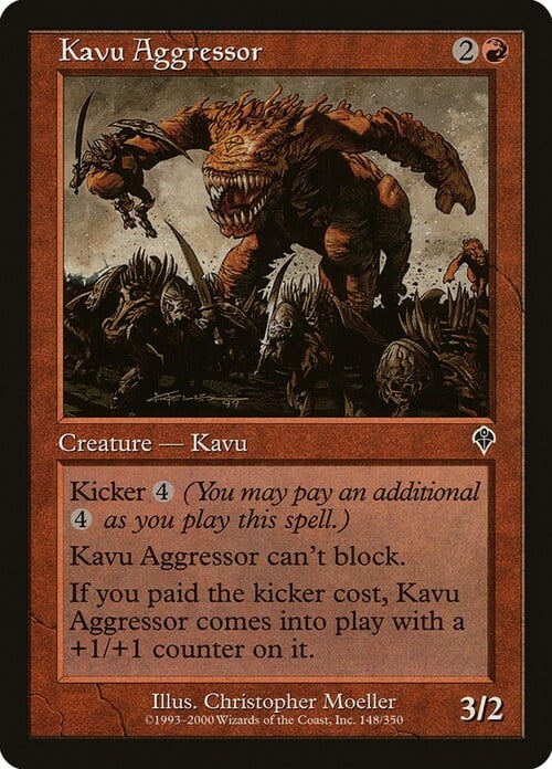 Kavu Aggressor Card Front