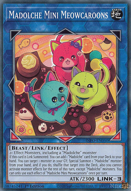 Madolche Mini Meowcaroons Card Front
