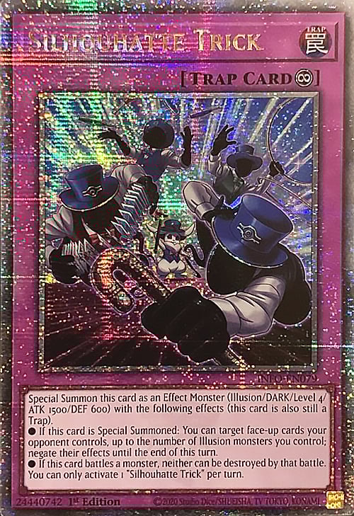 Silhouhatte Trick Card Front