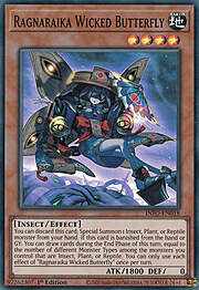 Ragnaraika Wicked Butterfly · Super Rare 018sr