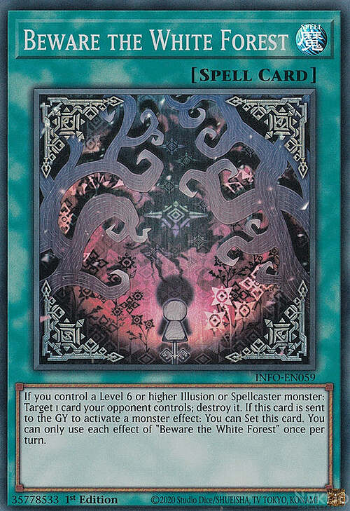 Beware the White Forest Card Front