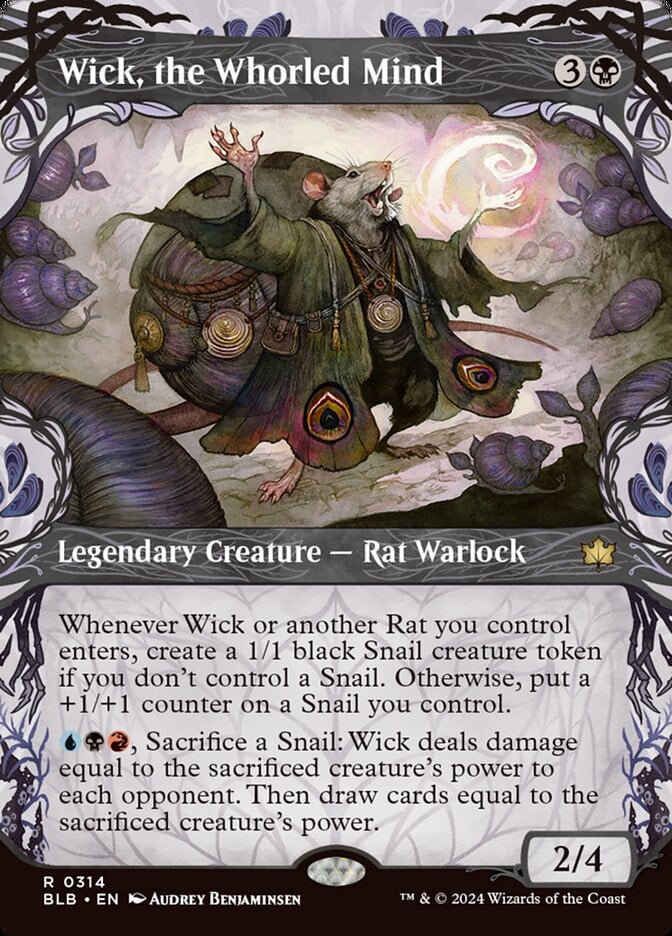 mtg bloomburrow showcase cards Secret Lair The Gathering Wick, the Whorled Mind Bloomburrow
