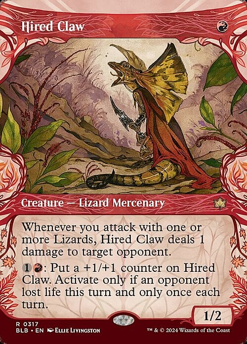 Hired Claw Card Front