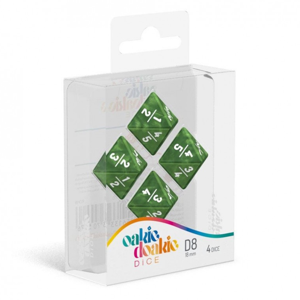 Oakie Doakie: Tarmo D8 Green Dice Set