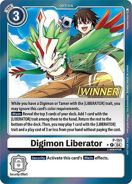 Digimon Liberator Card Front