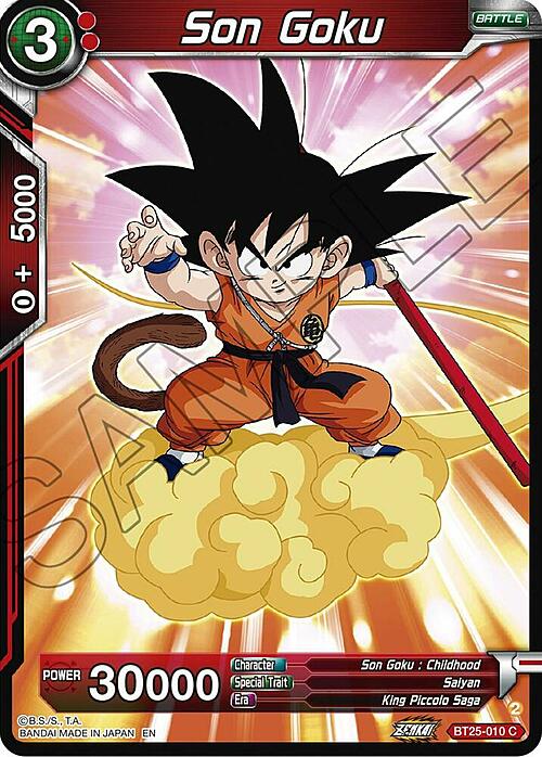 Son Goku Card Front