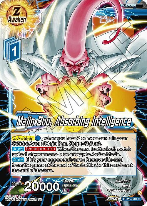 Majin Buu, Absorbing Intelligence Card Front