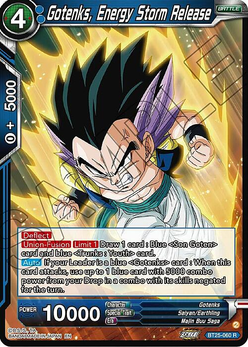 Gotenks, Energy Storm Release Card Front