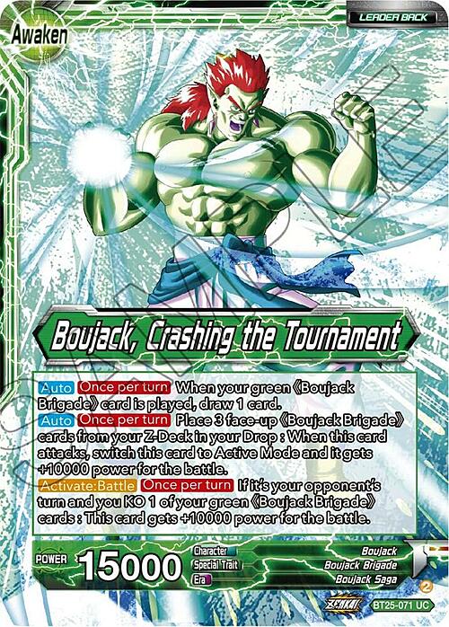 Boujack Brigade // Boujack, Crashing the Tournament Card Front