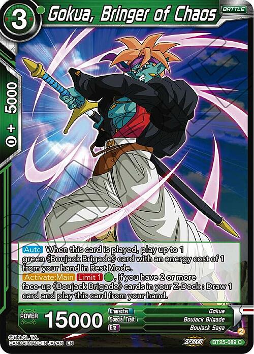 Gokua, Bringer of Chaos Card Front