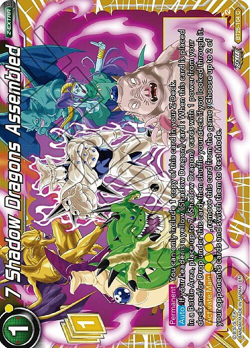 7 Shadow Dragons Assembled Card Front