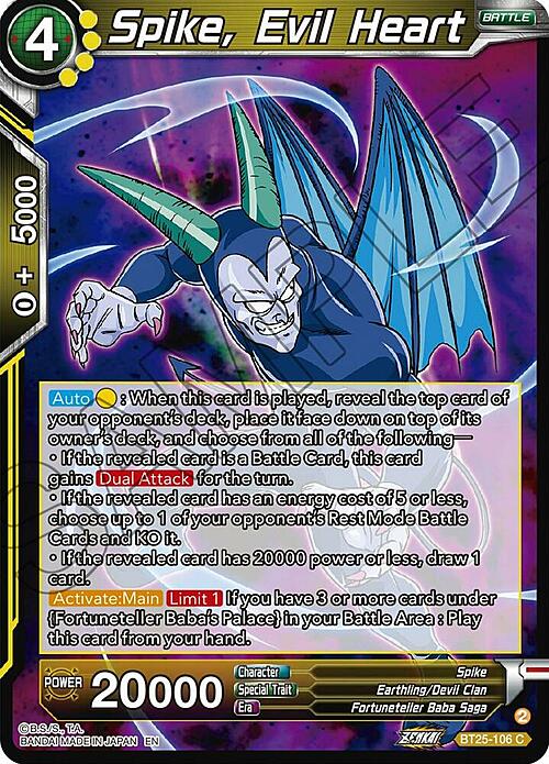 Spike, Evil Heart Card Front