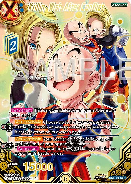 Krillin, Wish After Conflict Card Front