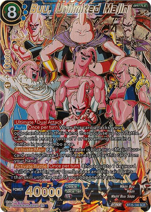 Buu, Unlimited Majin Card Front