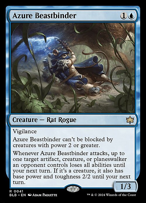Azure Beastbinder Card Front