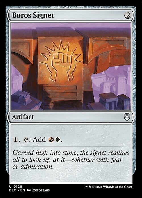 Boros Signet Card Front