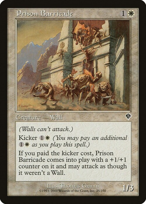 Prison Barricade Card Front