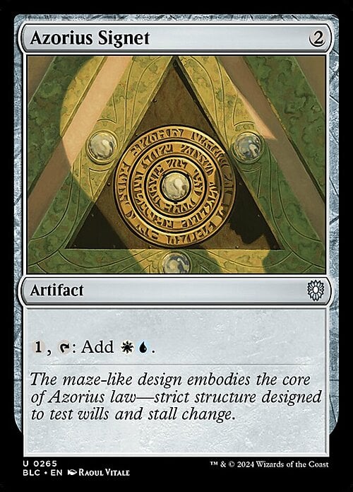 Azorius Signet Card Front