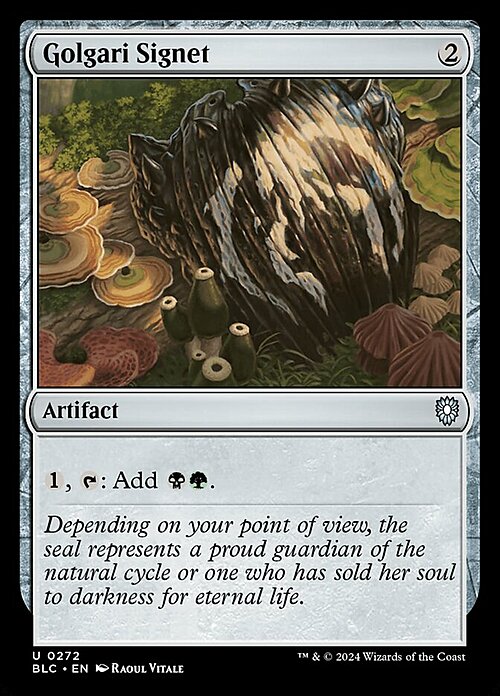 Golgari Signet Card Front