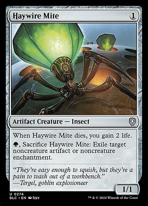 Haywire Mite Card Front