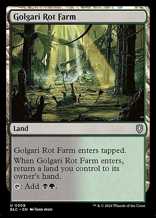 Golgari Rot Farm Card Front
