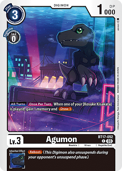 Agumon Card Front