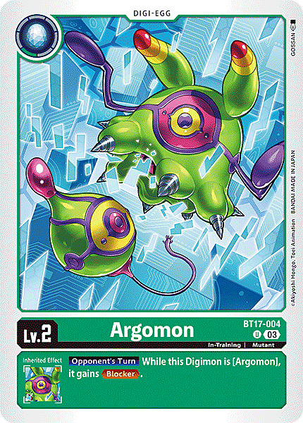 Argomon Card Front