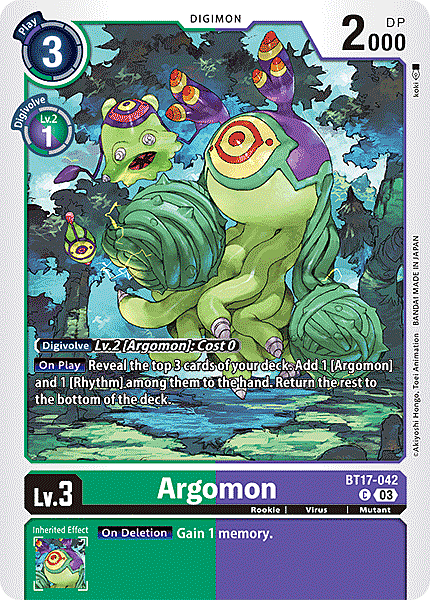 Argomon Card Front