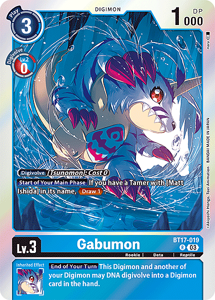Gabumon Card Front