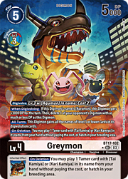 Greymon · Alternate Art BT17-102a
