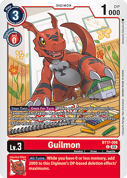 Guilmon Card Front