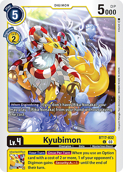 Kyubimon Card Front