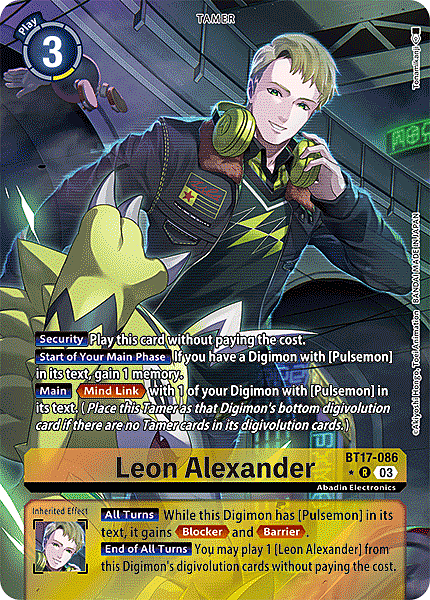 Leon Alexander Card Front