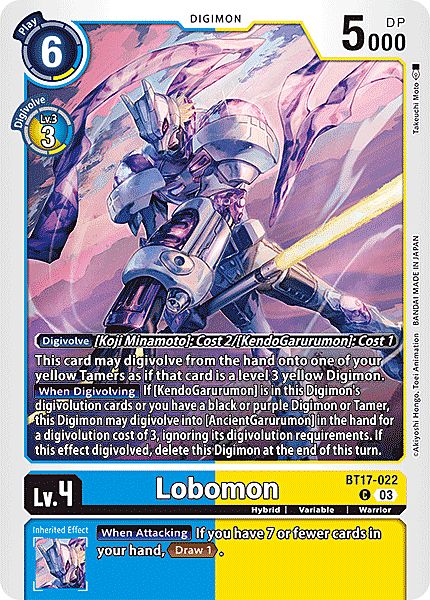 Lobomon Card Front