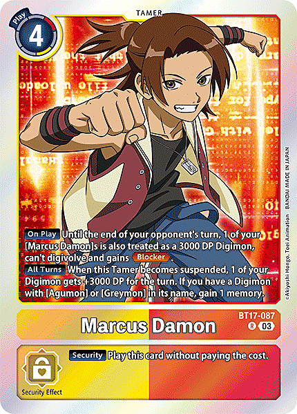 Marcus Damon Card Front