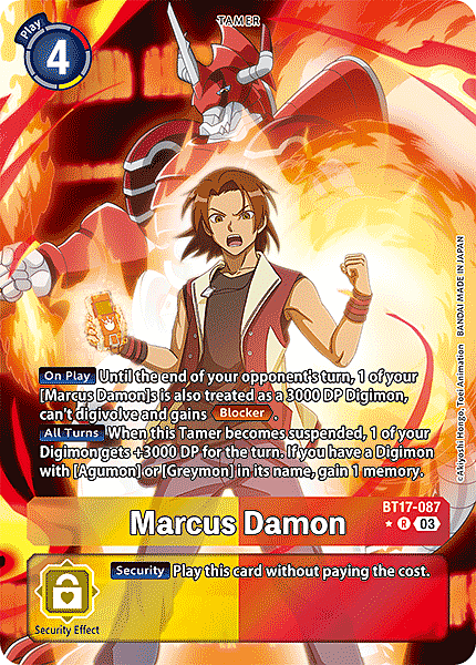 Marcus Damon Card Front