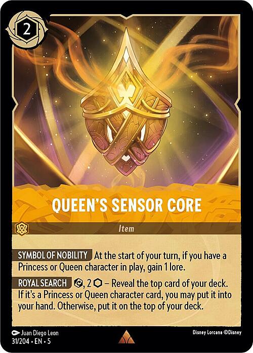 Queen's Sensor Core Card Front