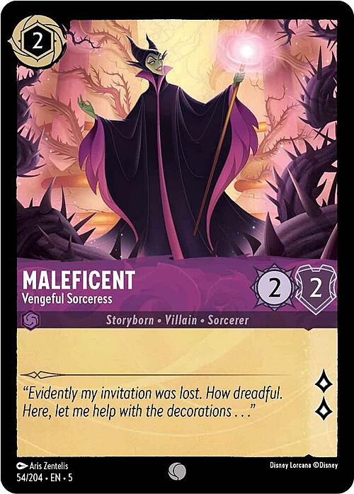 Maleficent - Vengeful Sorceress Card Front