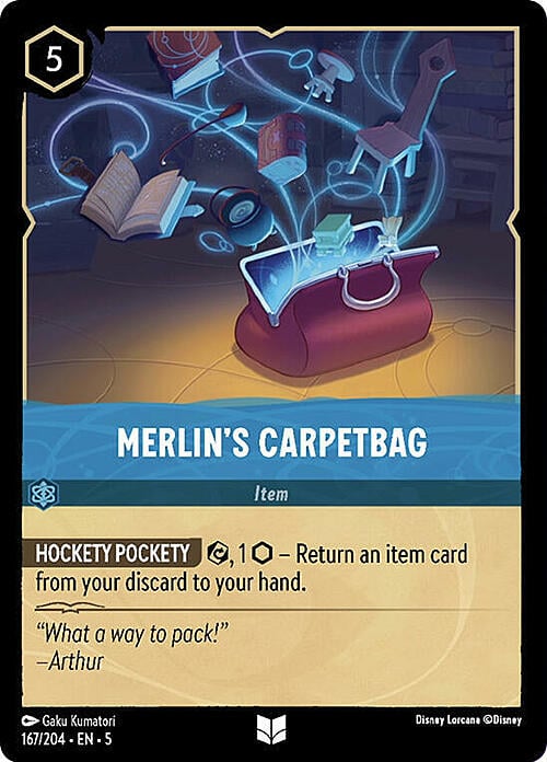 Merlin's Carpetbag Card Front